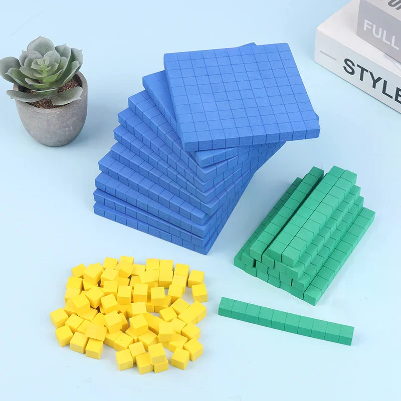 

Base Ten Blocks 130Pcs For Math Place Value Blocks Base 10 Math Manipulatives Number Concepts Math Cubes For Kids Counting Block