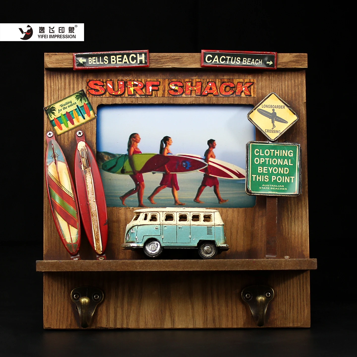 

Retro Scene Wall 3D Decorative Picture Frame Hanger Home Wall Decoration Entryway Decor Creative Personalized Hanging Rack