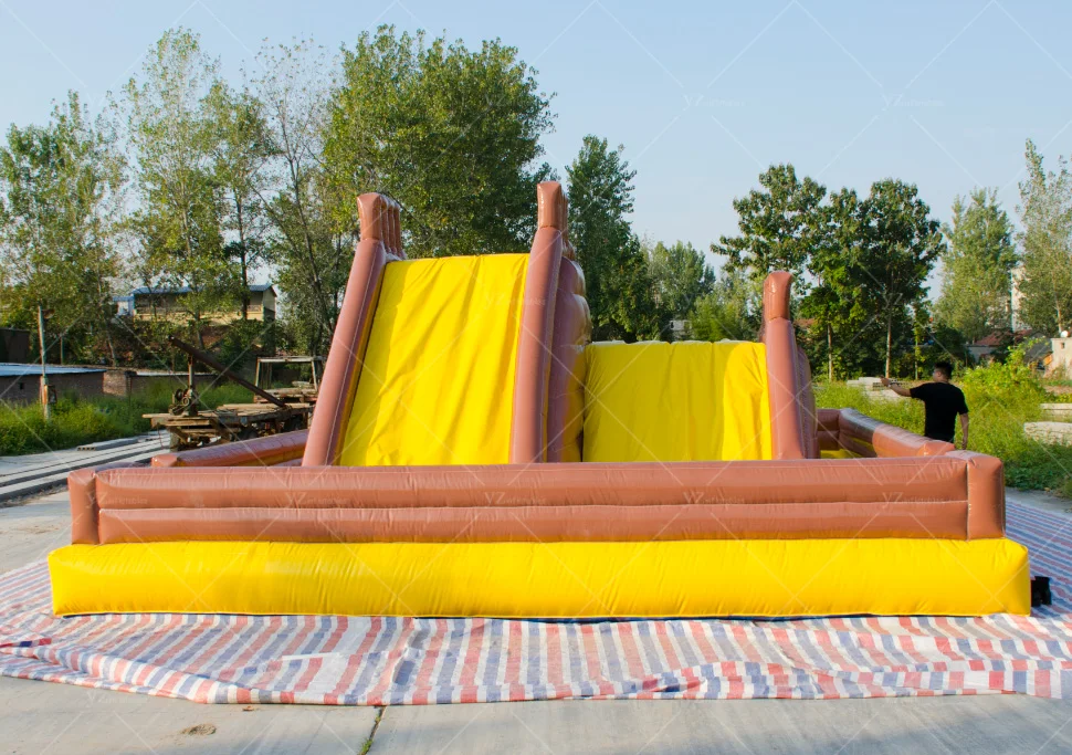 Commercial Rock Climbing Walls Double slide rock climbing inflatable slide wall climb kid