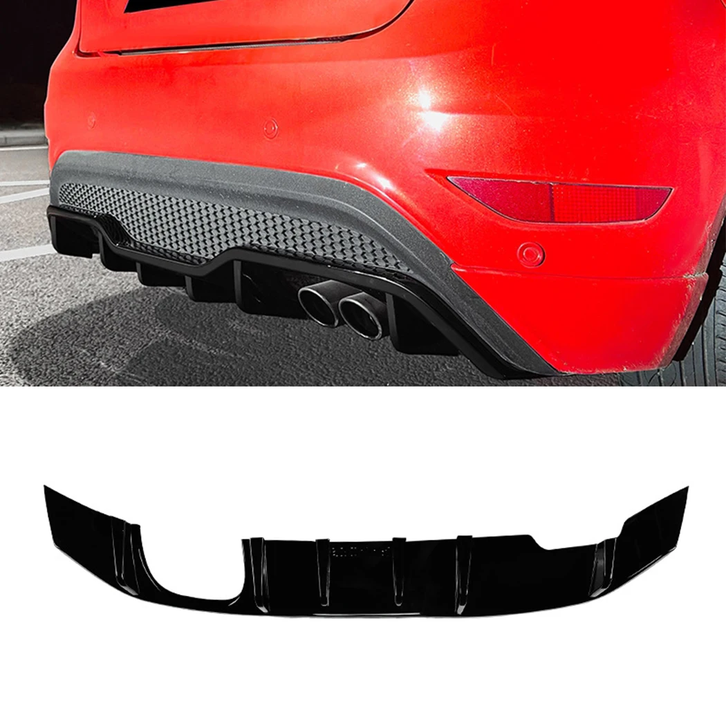 

Rear Bumper Diffuser Lip Spoiler Splitter Trim Accessories For Ford Fiesta ST MK7 2012 2013 2014 2015 2016 2017 Body Kits Tuning