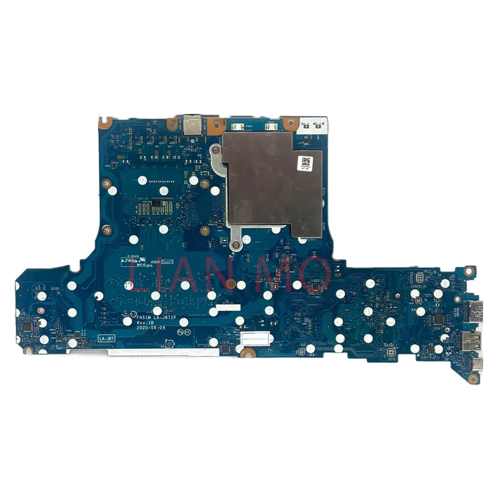 LA-J871P For Acer AN517-52 AN515-55 Laptop Motherboard with CPU:i5-10300H i7-10750H GTX1650 GTX1650TI 4G Notebook Mainboard DIS