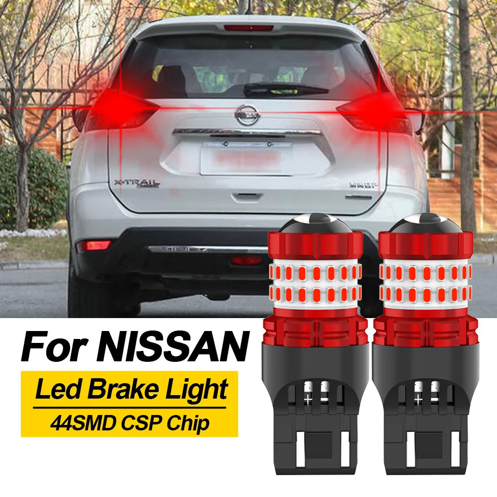 

BMTxms 7443 T20 W21/5W LED Brake Light Blub Canbus For Nissan Altima Quest Rogue Cube Juke Micra Versa Note X-Trail T31 T32 R52