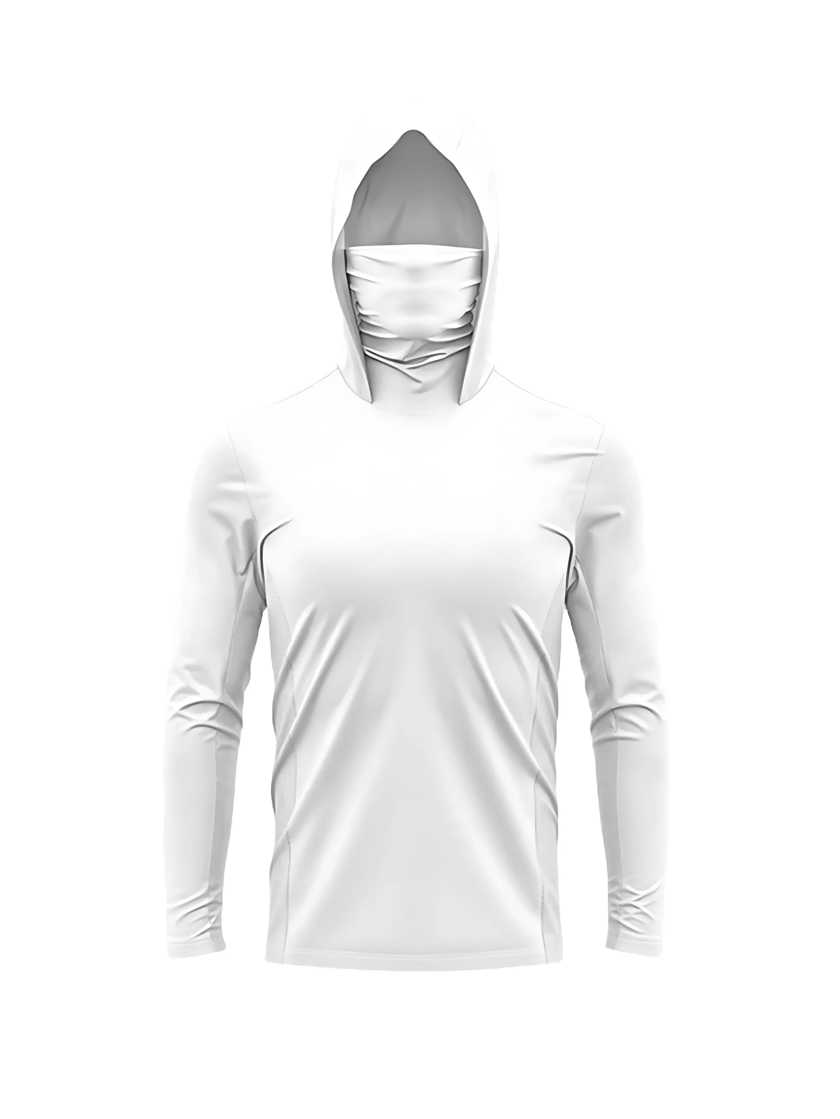 2026 New Model UV-Resistant Fishing Shirt with Long Sleeves and Hooded Collar - UV-Resistant Fishing Mask Clothing