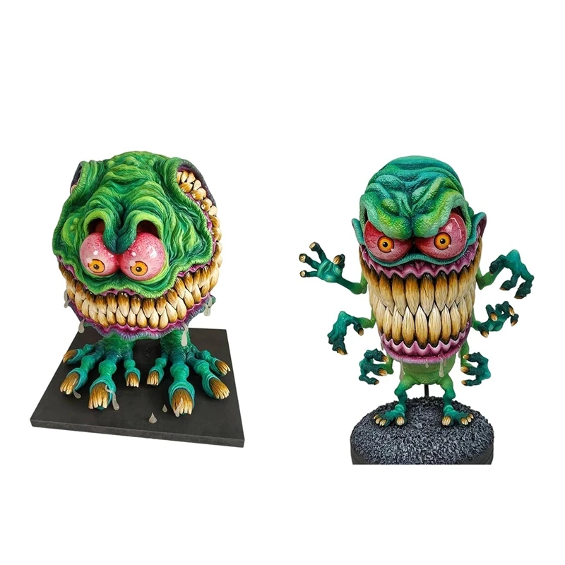 

Resin Monster Statue Angry Big Mouth Monster Statue Crafts Halloween Ornament Sculpture For Lawn Home Decoration