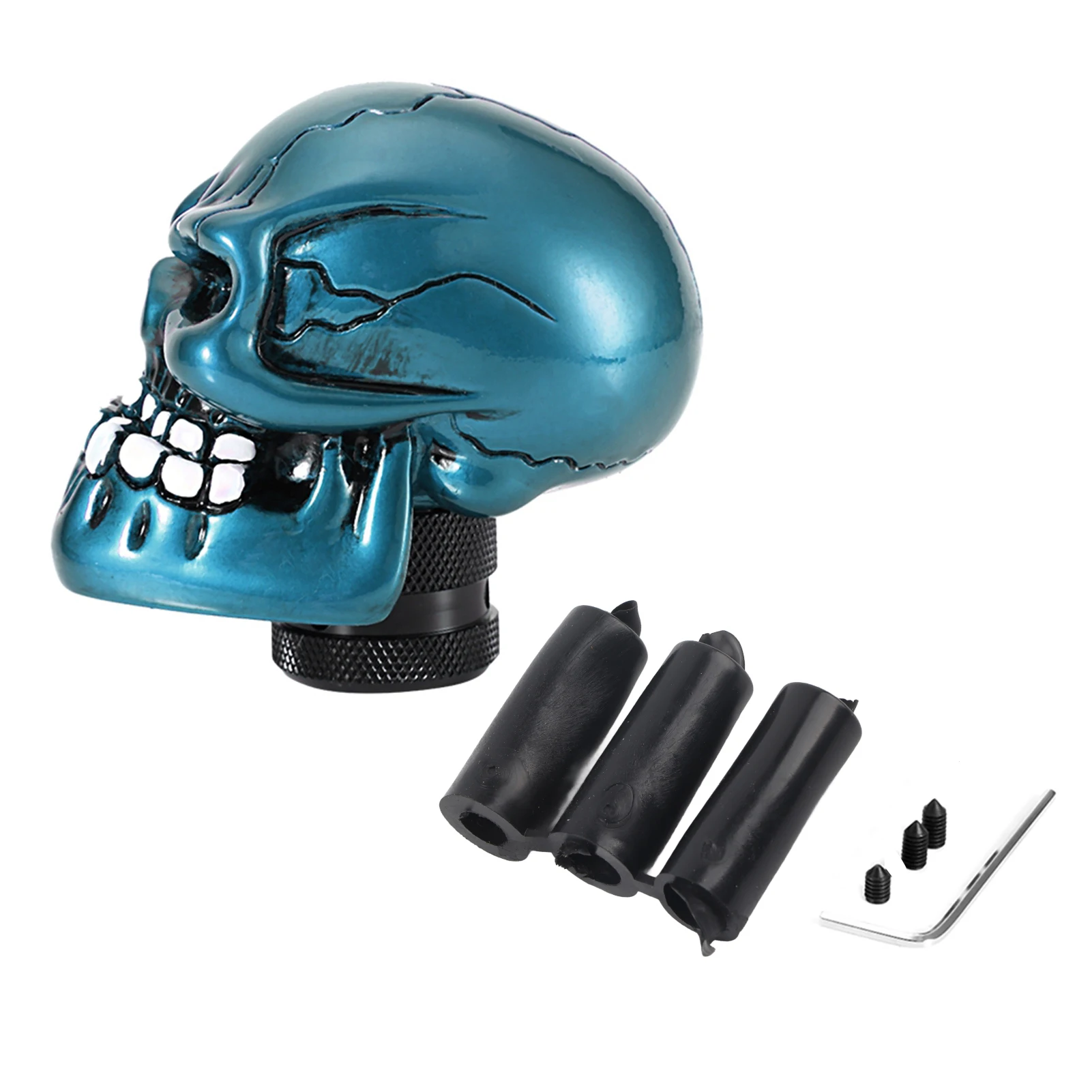 Car Gear Shift Knob Lever Skeleton Skull Head Gear Shift Knob Stick Lever Shifter Car Modification Car Accessories