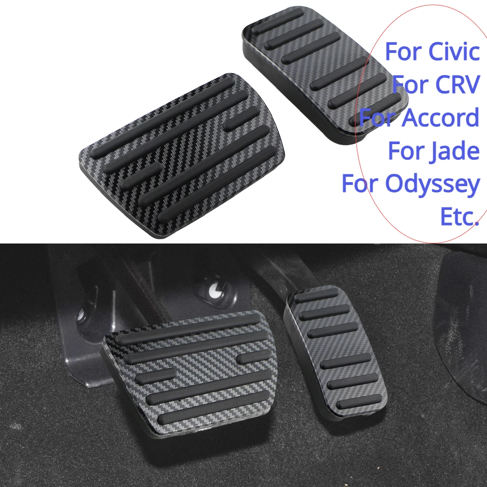 Kohle faser Edelstahl Auto Gaspedal Kraftstoff Bremspedal Gas abdeckung für Honda Civic Crv Jade Accord Elysion Odyssee