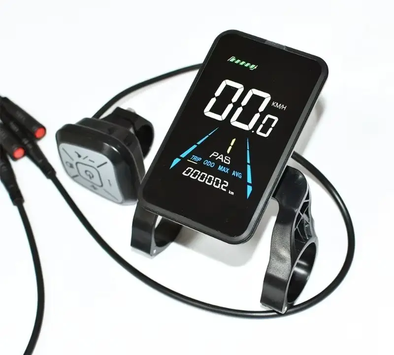 24-52V with USB High Definition Borderless LCD Speed Display 81F Color Screen Electric Bicycle Instrument