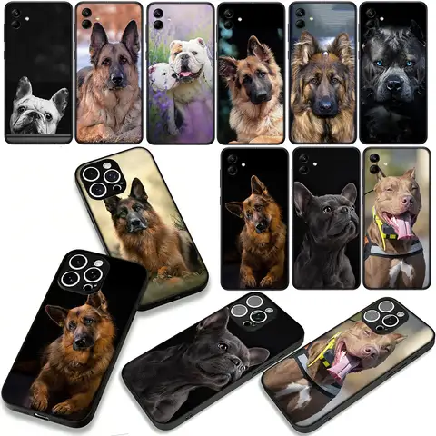 Phone Cover for Xiaomi Redmi Note 14 12 13 ProPlus A3 Pro Plus 12C 13C 14C 5G Case Bulldog Dog German Shepherd Casing
