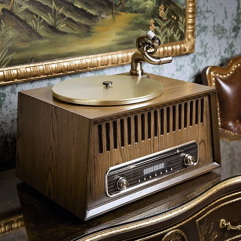 S600 vinyl record player bluetooth speaker phonograph cd player vinyl record player retro living room versatile