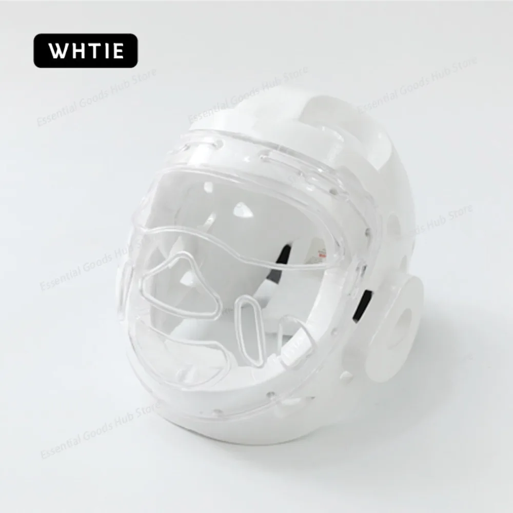 Full-Closed Taekwondo Helmet for Kids & Adults, Karate Laced Head Guard, One-Piece Molding Protective Gear for Taekwondo