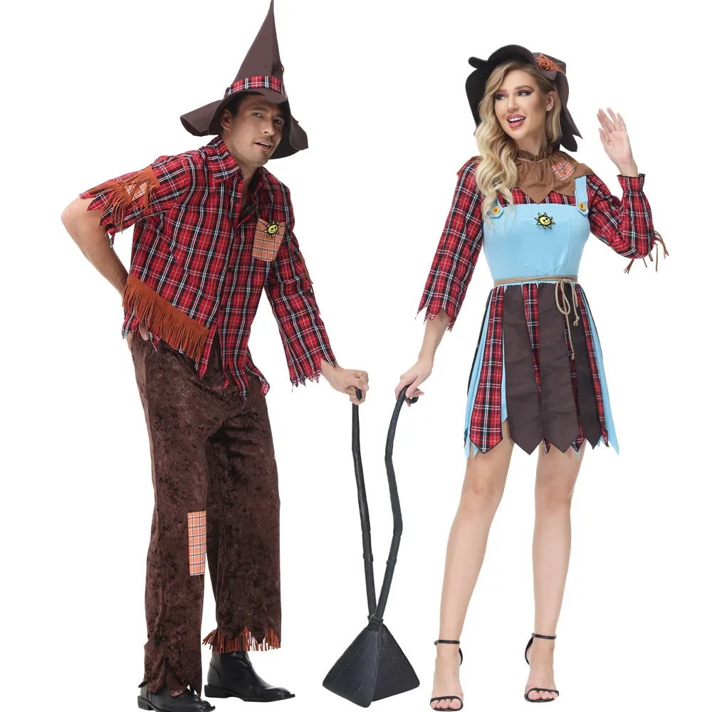 

Halloween Cosplay Witch Couple Stage Performance Costumes