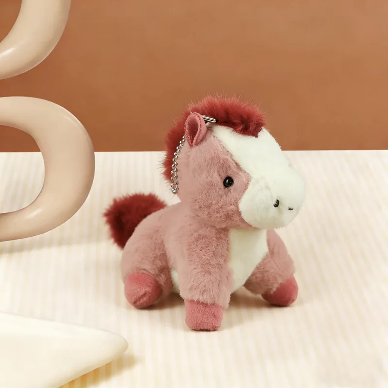 New model Pony Plush Keychain Versatile Plush Horse Bag Charm Pony Backpack Pendant Lightweight Keychain