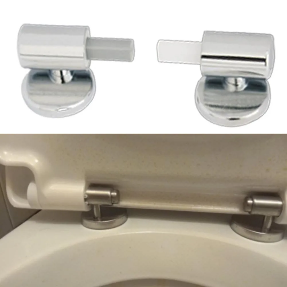 Toilet Soft Close Hinges Seat Hinge Replacement Traditional Contemporary Toilet Lid Hinges Fixing Connector Bathroom Accessories