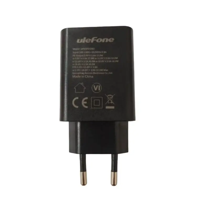 Original For Ulefone Armor 25T Pro 27T Pro Armor Pad 4 Ultra Note 17 Fast Charger Travel Wall Power AC Adapter+Type-C Wire Cable