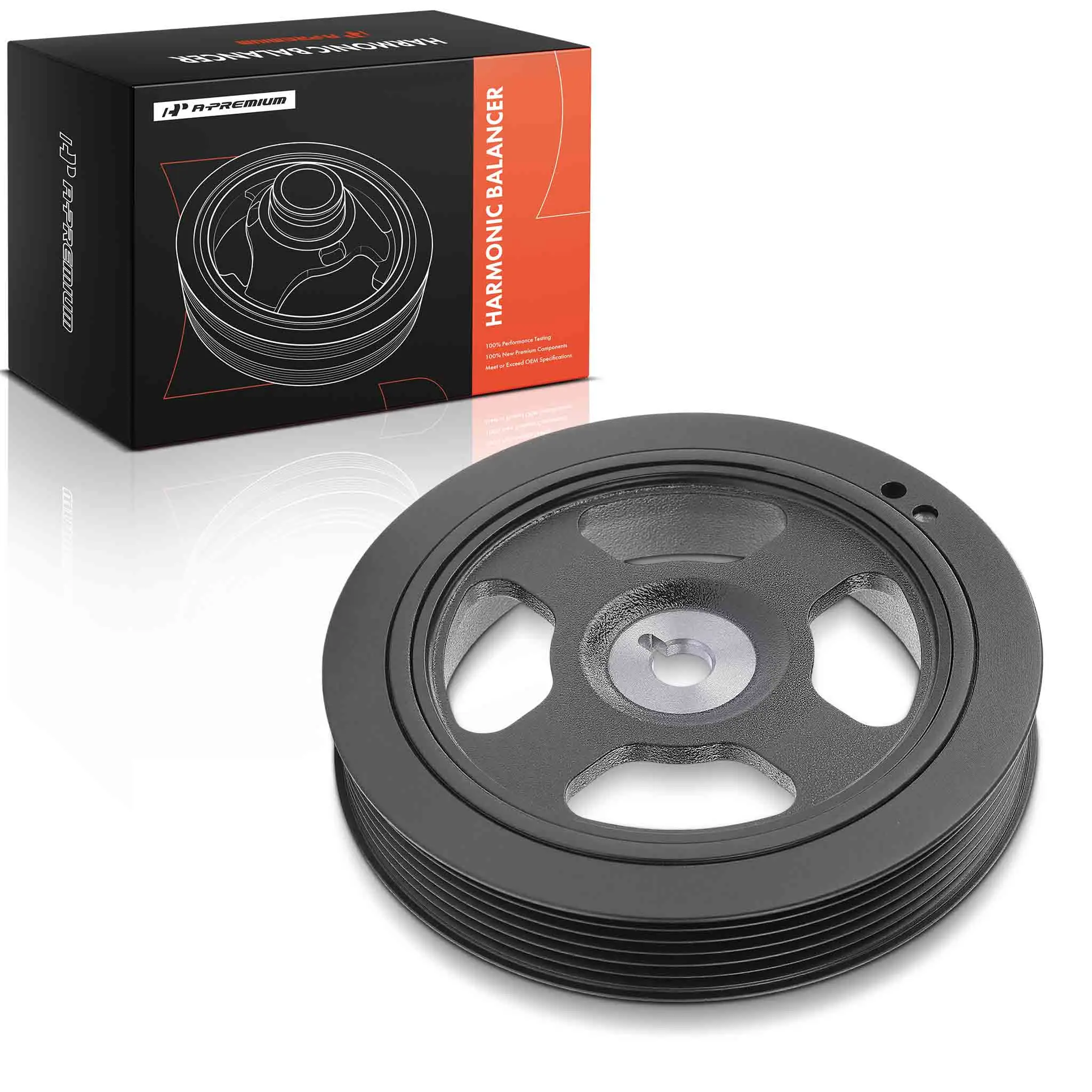 A-Premium Engine Harmonic Balancer for Kia Soul 2010-2016 Rio 2012-2020 Hyundai Accent 2012-2019 Veloster 2012-2014 Creta