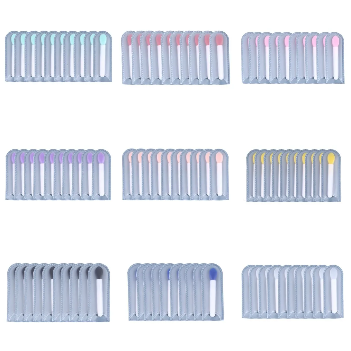 1/3/10pc Mini Silicone Lip Balms Lip Mask Brush With Sucker Dust Cover Lipstick Cosmetic Makeup Brushes Lipstick Brush 