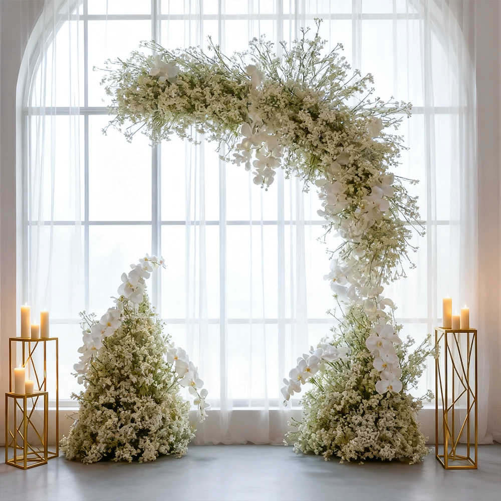 

Wedding Arch Decorations Colorful Artificial Silk Floral Arch Arrangements Silk Flower Arches For Wedding Backdrop Decor