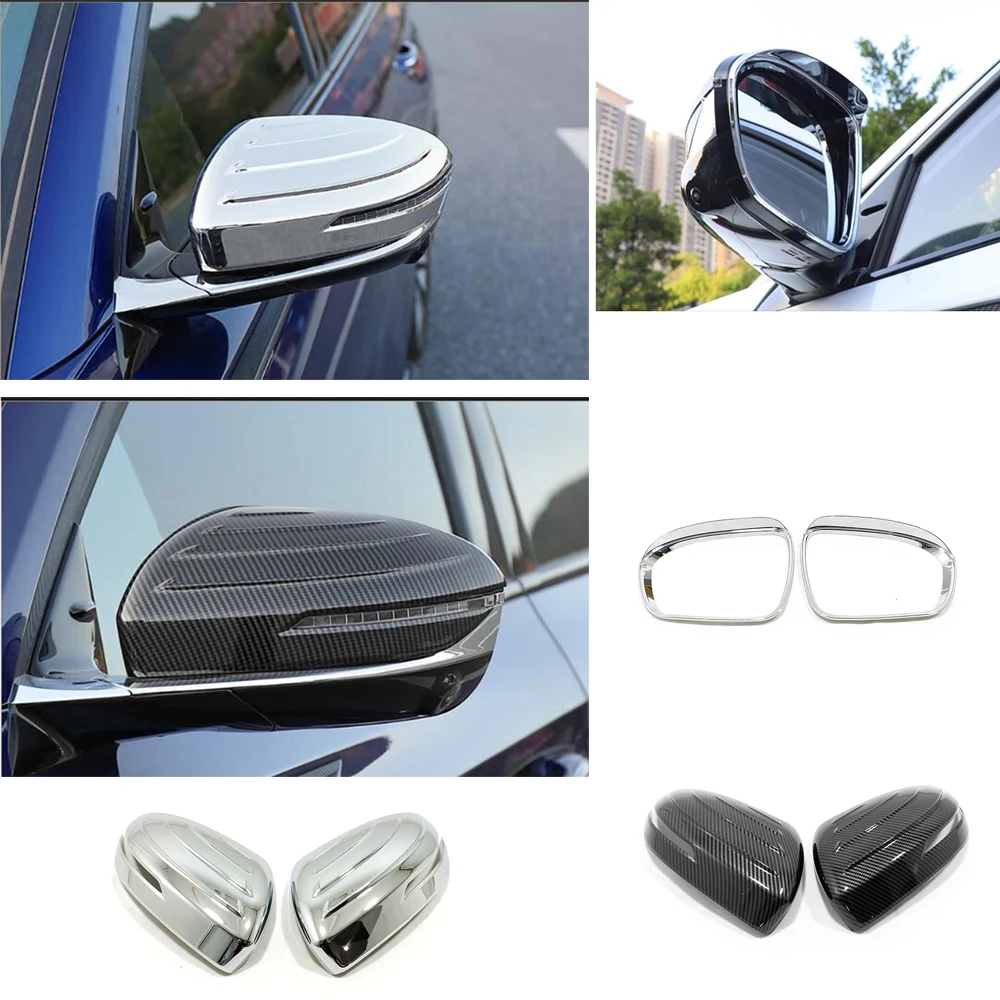 

Car Door Wing Rearview Mirror Protect Case Cover Trim ABS Carbon/chrome For Changan CS75 PLUS 2020 2021 2022 2023 Accessories