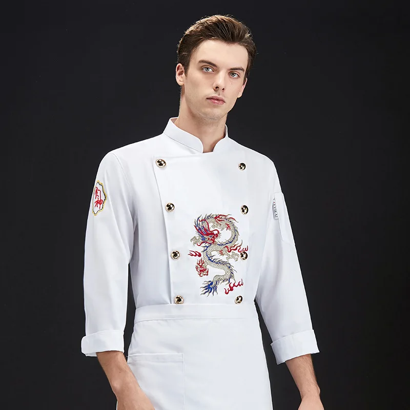 catering-chef-workwear-for-men-long-sleeved-custom-embroidered-dragon-robe-white-workwear-for-hotel-hot-pot-restaurant-and-c