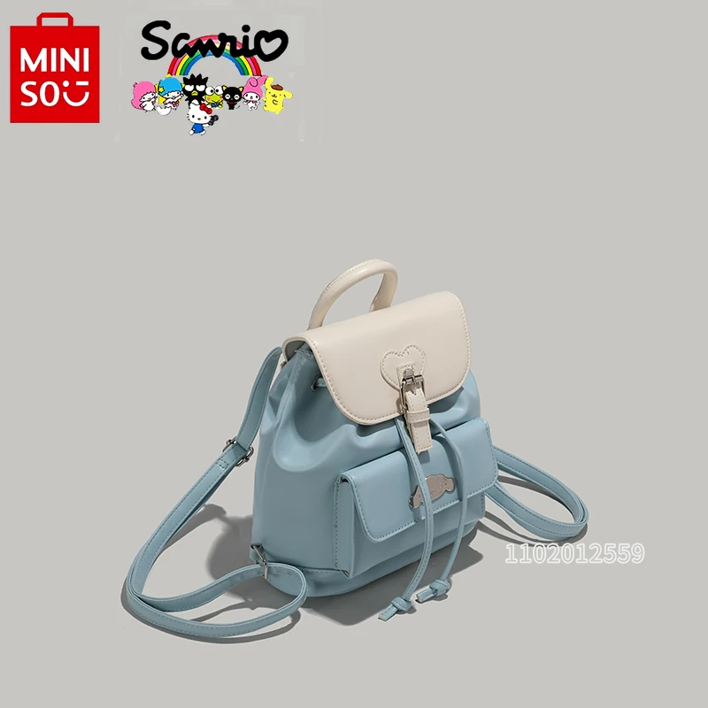 Sanrio New Mini Backpack Luxury Brand Fashion Casual Women's Backpack Cartoon Cute Drawstring Girl Backpack High Quality