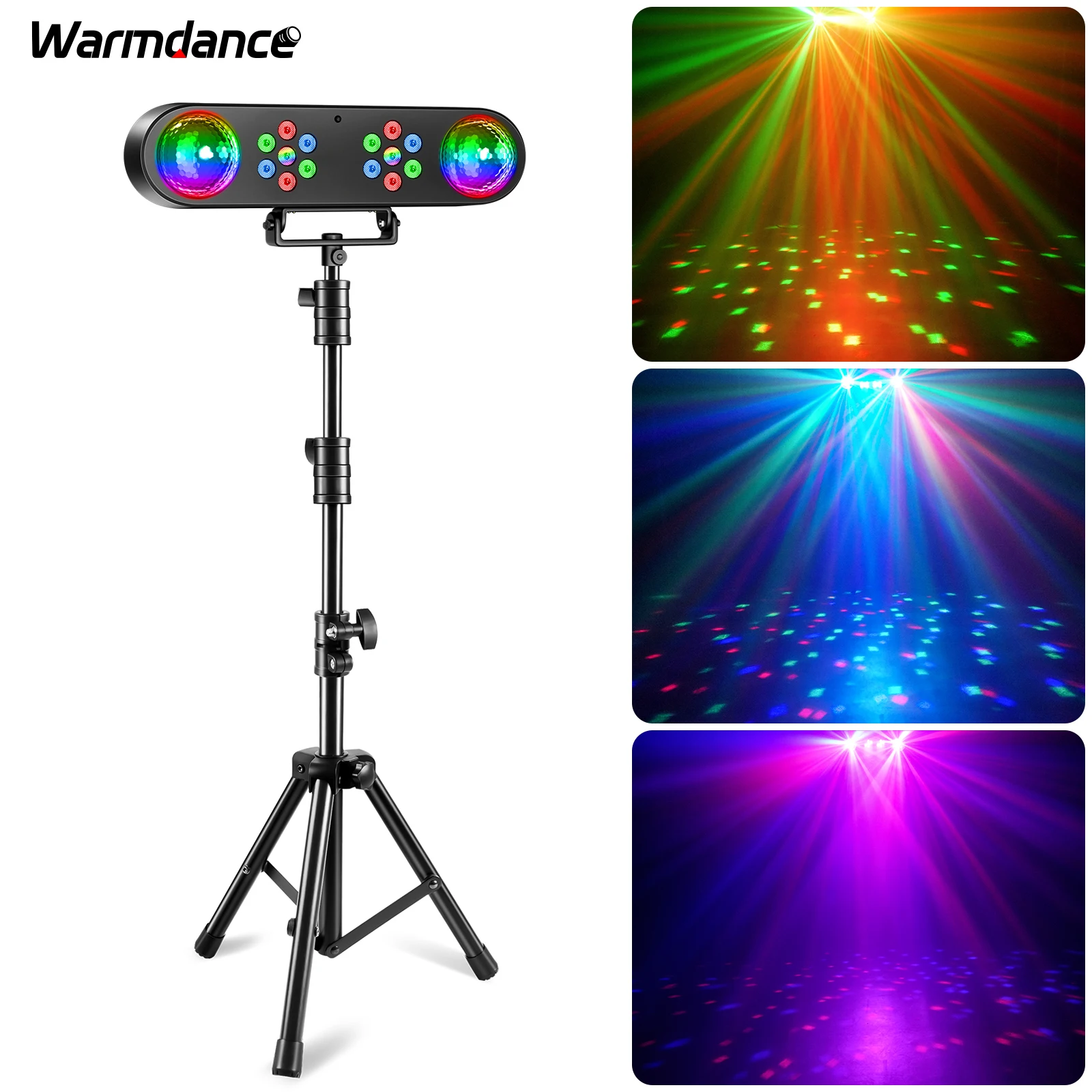 

Mini Bracket Effect Lights Stage Lighting Sound Control for DJ Shows Concerts Parties Bars KTV Ballroom Stage Effect Light