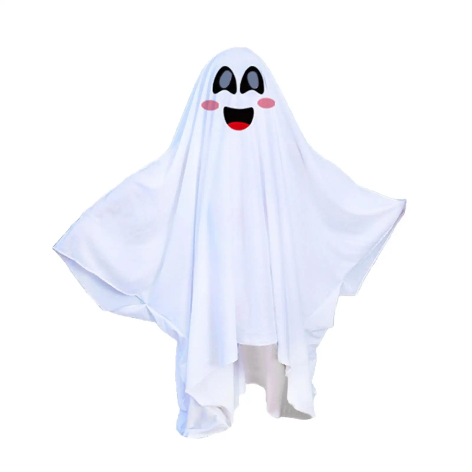 Mantello Bianco per Costume di Halloween, Abito per Cosplay, Outfit per Feste in Maschera e Spettacoli Teatrali