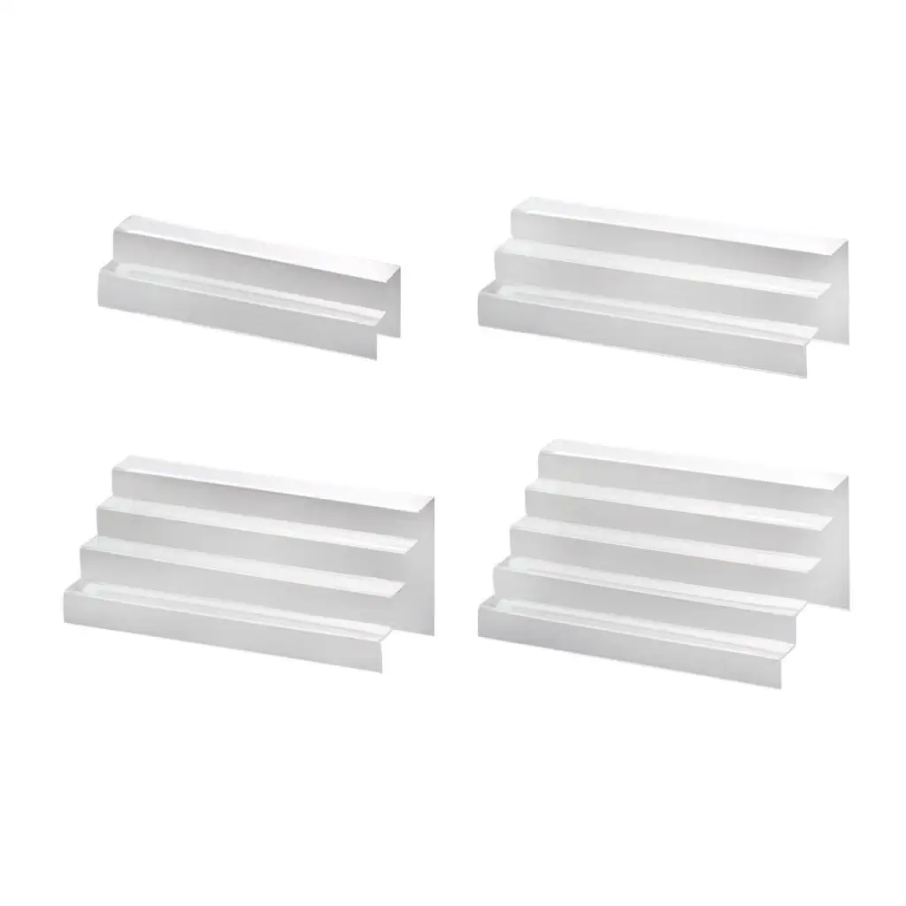 Acrylic Riser Display Shelf Clear Display Stand Display Riser Shelf Jewelry Rack for Crafts