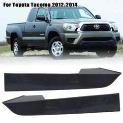 Front Bumper Grille Headlight Filler for Toyota Tacoma 2012 2013 2014 Trim Panels Black Durable Replacement Car accessories