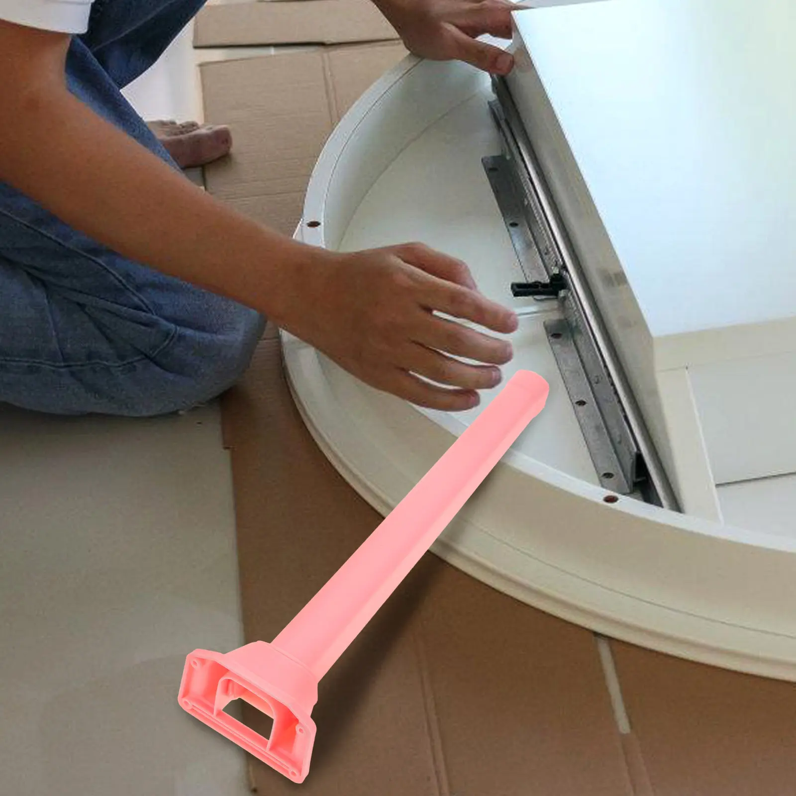 4Pcs Plastic Folding Table Legs Adjustable Furniture Legs Wear-Resistant Stable Base for Computer Desk Dining Table Workbench