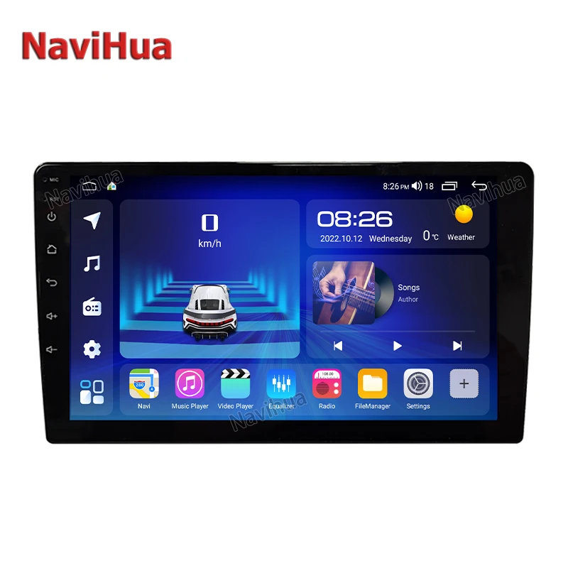 

Navihua Custom Android Car Radio Universal 9 Inch Stereo Touch Screen Multimedia Stereo Car DVD Player GPS Navigation Auto Radio