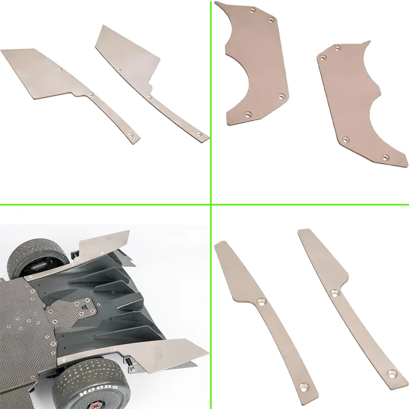Metal Simulation Front Suspension Guard Plate Rear Spoiler Armor for 1/7 ARRMA LIMITLESS FELONY INFRACTION  V2 Car Truck