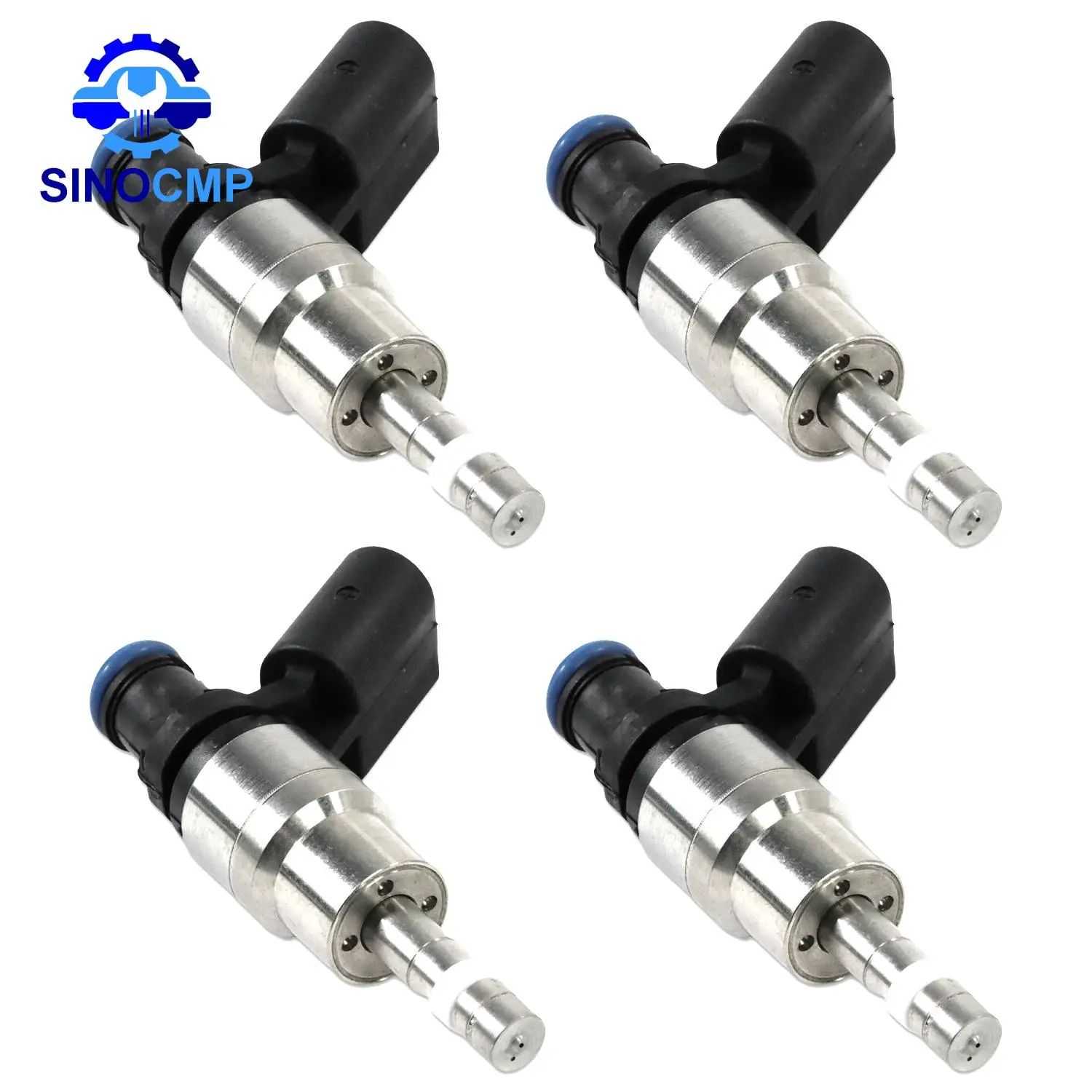 4x Fuel Injectors 06F906036G 0261500021 06D998907 For VW Audi A3 A4 TT Passat GTI Jetta EOS 2.0L I4