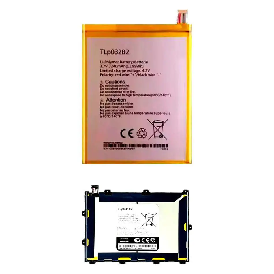 

Tablet Battery Durable Tlp032b2 Tlp032bd Tlp041c2 / Tlp041cc 3240-4060Mah For Alcatel One Touch Pop 7 8 P310a P320 P321
