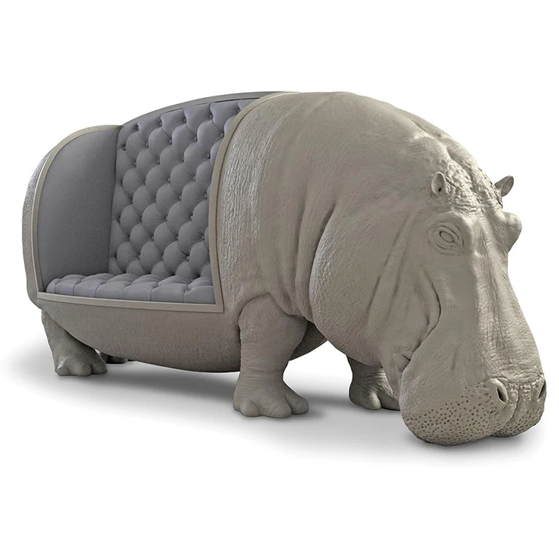 

Диван Hippo FRP, кресло Hippo специальной формы, диван-стул KTV, Maximo Riera, креативное сиденье для животных