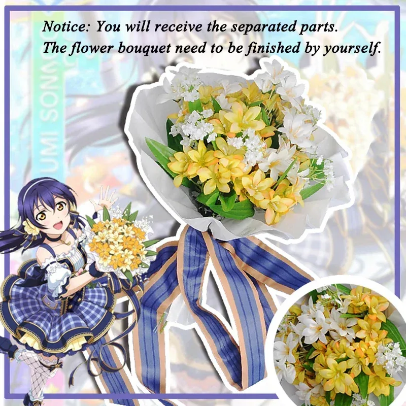 

wiwiwi 123ROLECOS Японское аниме Love Live! Косплей Костюм Цветочный Букет Пробуждение Kousaka Honoka Minami Kotori Ayase Eli Cospla
