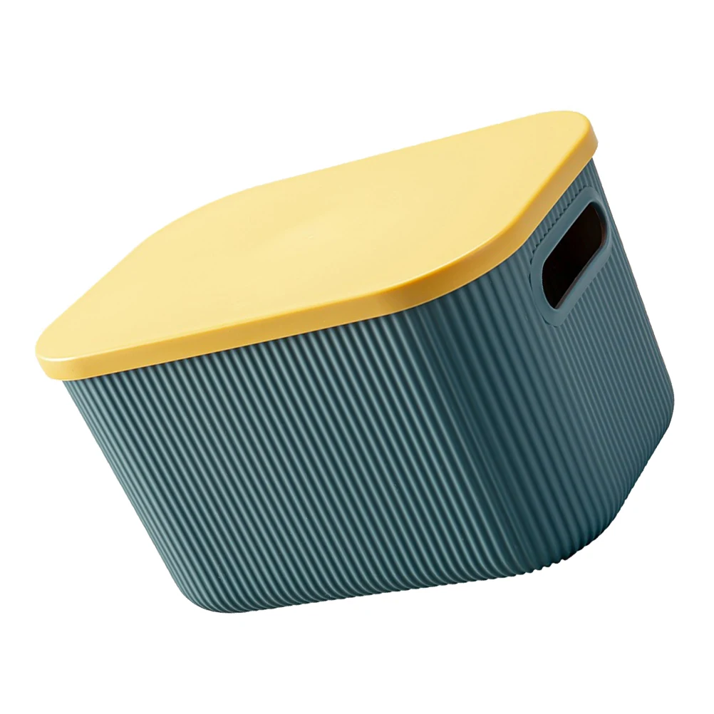 

Color Matching Storage Box Sundry Container Cube Organizer Book Containers Portable Clothes Organizing Bins Plastic Countertop