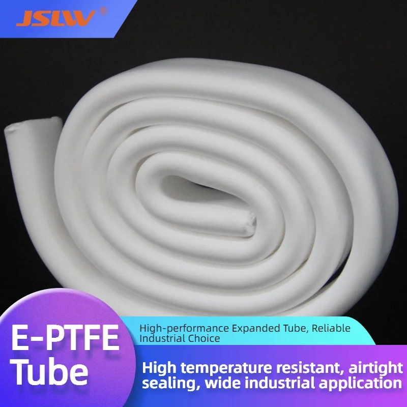 Tube ePTFE, tuyau PTFE expansé, tube isolant souple résistant aux produits chimiques, taille personnalisée industrielle