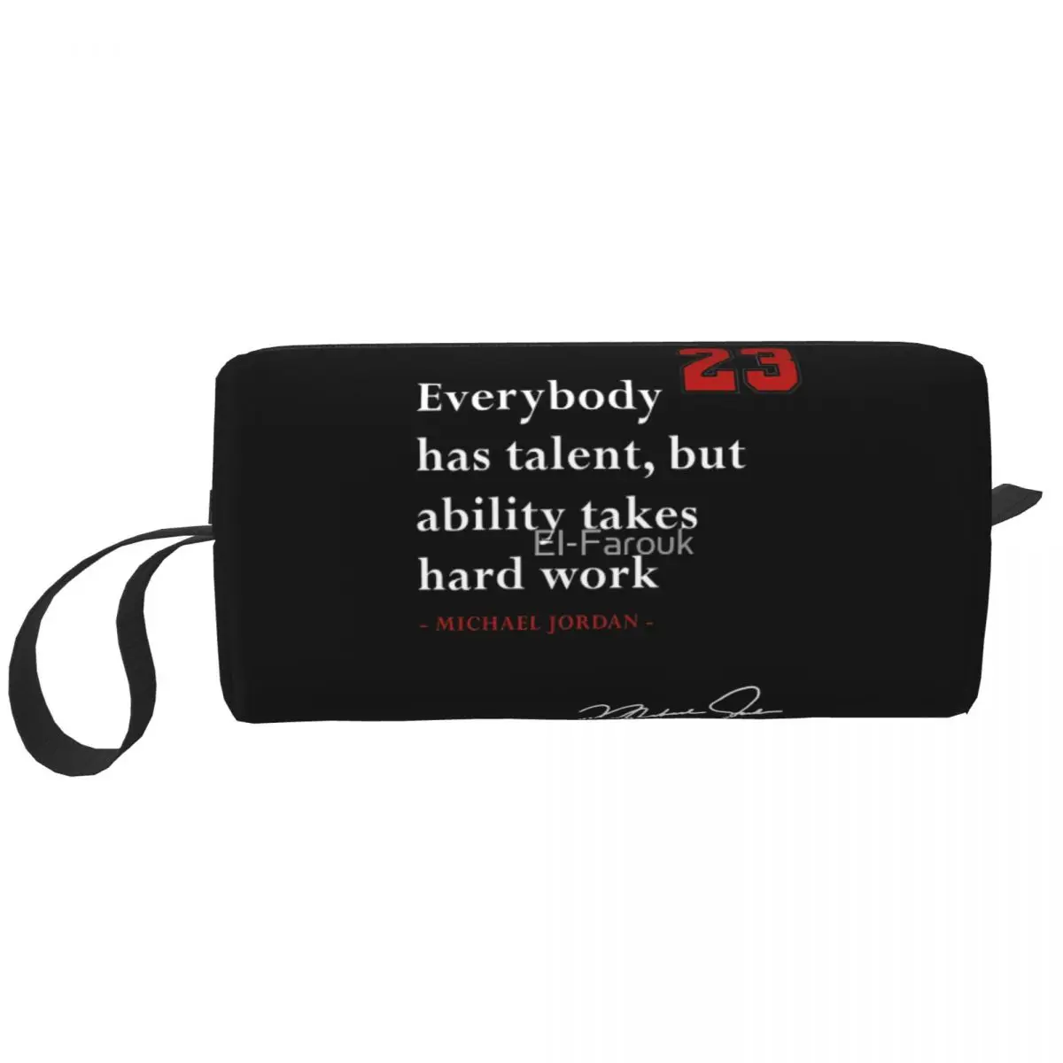 Michael-Jordan Quote Makeup Bag Pouch Cosmetic Bag for Men Women Toiletry Bag Storage Pouch Bag