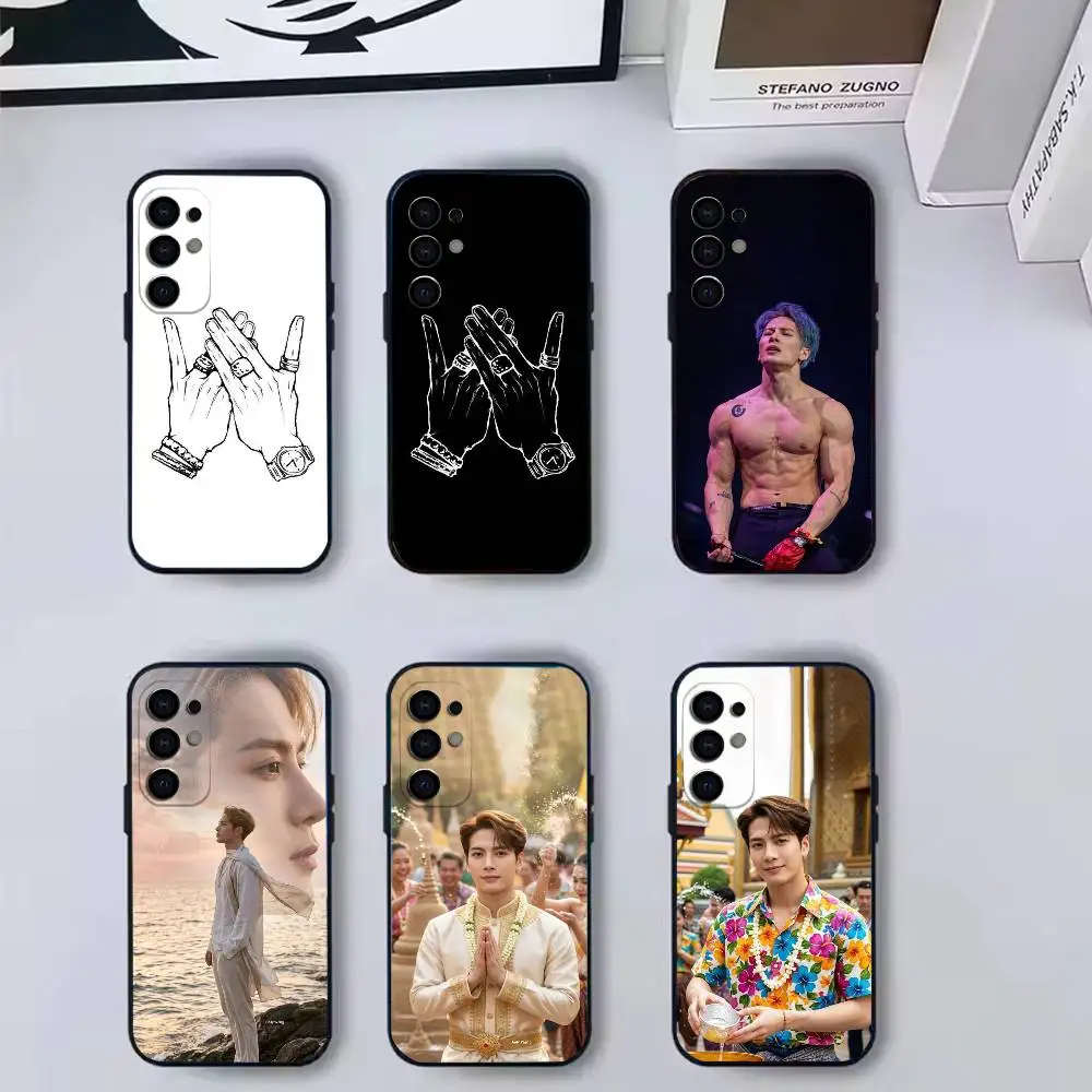Singer smartJackson w-Wang Phone Case For Samsung S 25,24,23,22,30,21,10,9,Ultra,Plus,Lite,FE,4,5 G Soft Black Case
