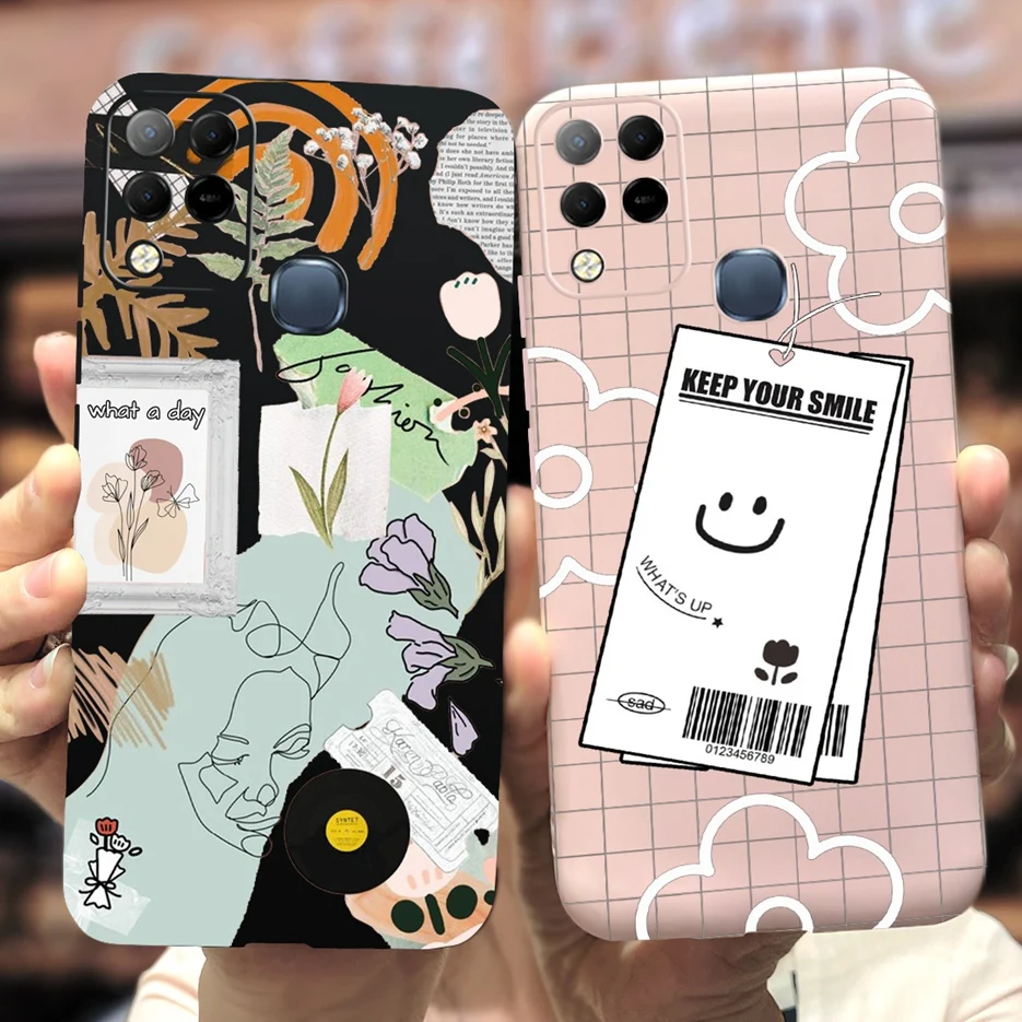 

Чехол для Infinix Hot 10S NFC X689 X689B X689C, Стильный чехол с художественной росписью, мягкий чехол из ТПУ для Infinix Hot 10S 10T Hot10S, оболочка