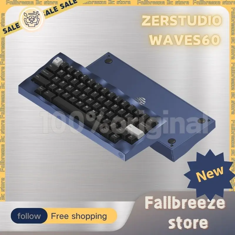 

Механическая Проводная алюминиевая клавиатура Zerstudio Waves60, 60 клавиш