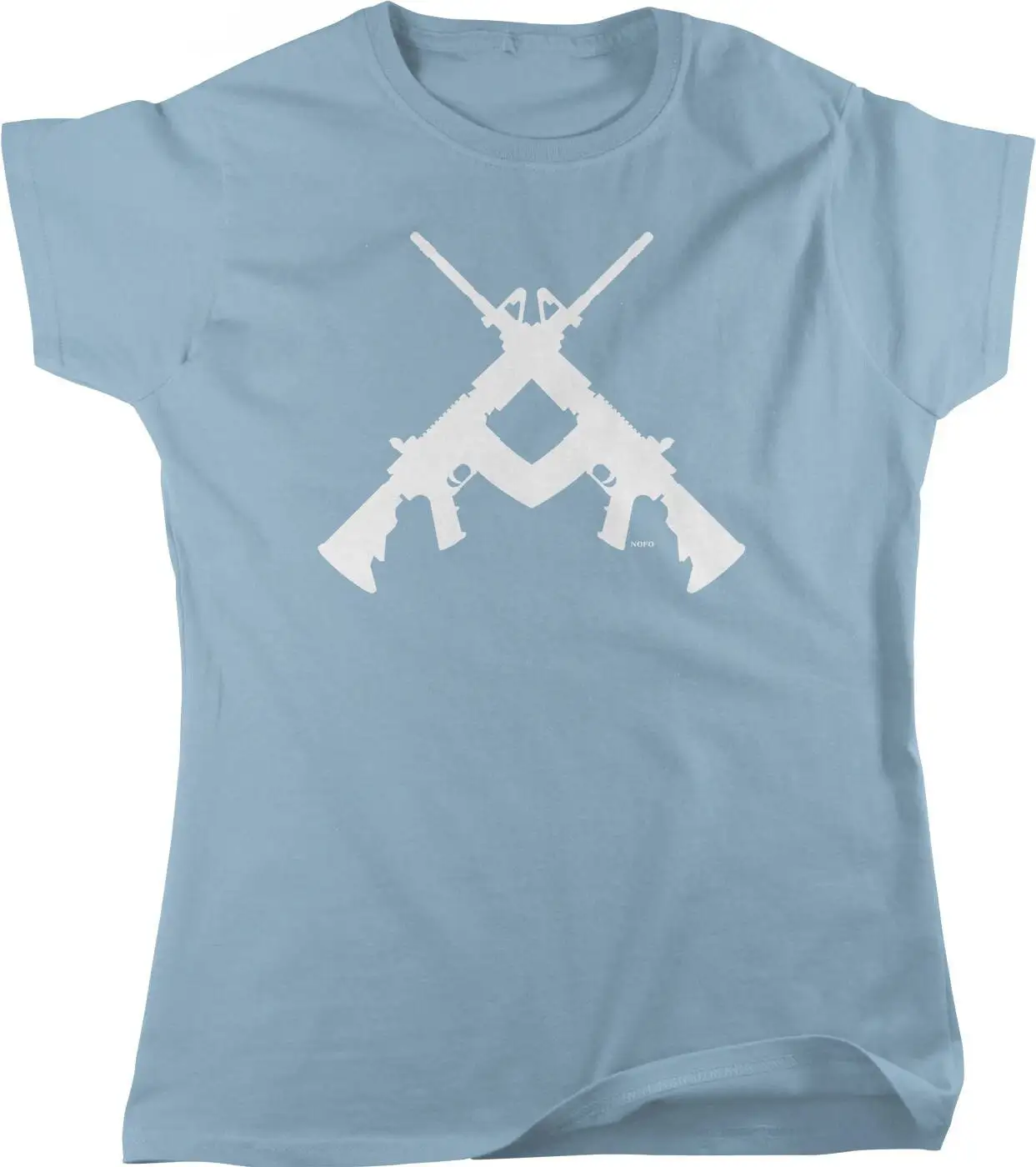 Crossed AR 15 Rifles Women's T shirt HOOD_01099