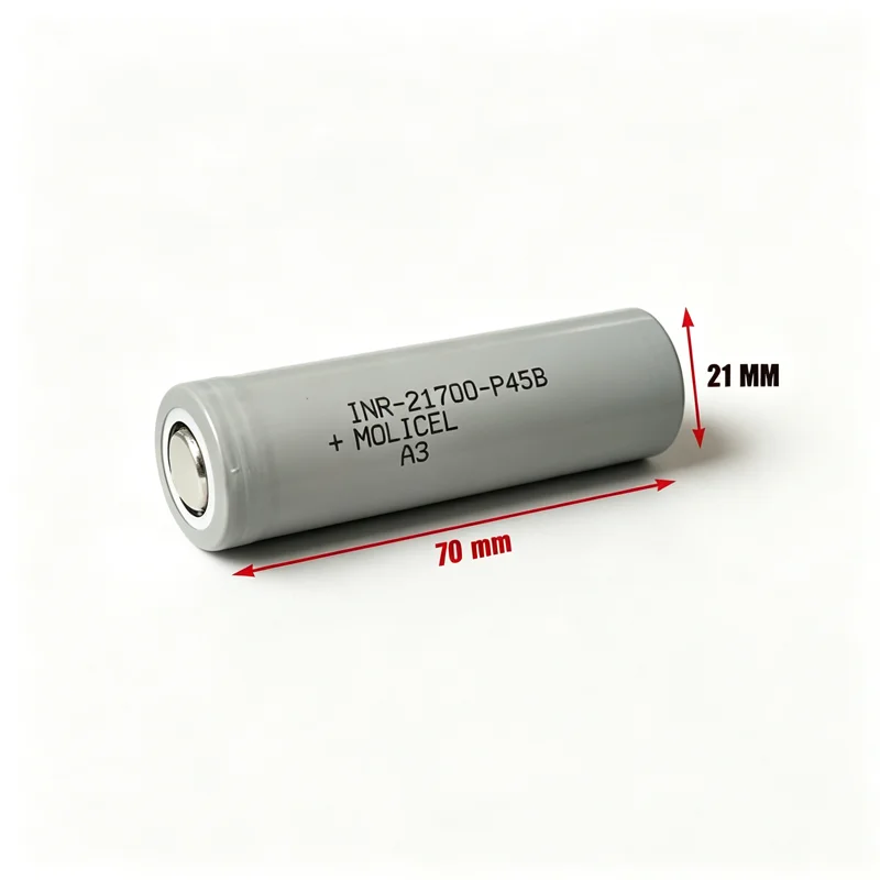 **INR-21700-P45B Molicel A3 3.7V 4000mAh 12A Discharge Rechargeable Lithium Battery Cell for E-bike Power Tools Flashlight** view 3