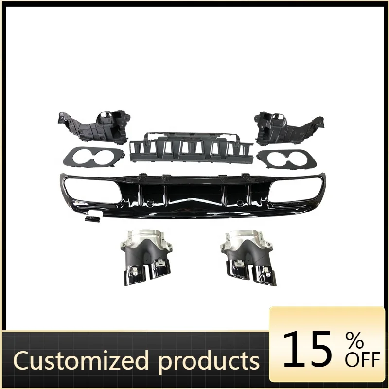 

Высокое качество и надежность для Benz C Class W205, обновленный для диффузора C43, наконечники выхлопных газов, 4 двери, 2019 дюйма