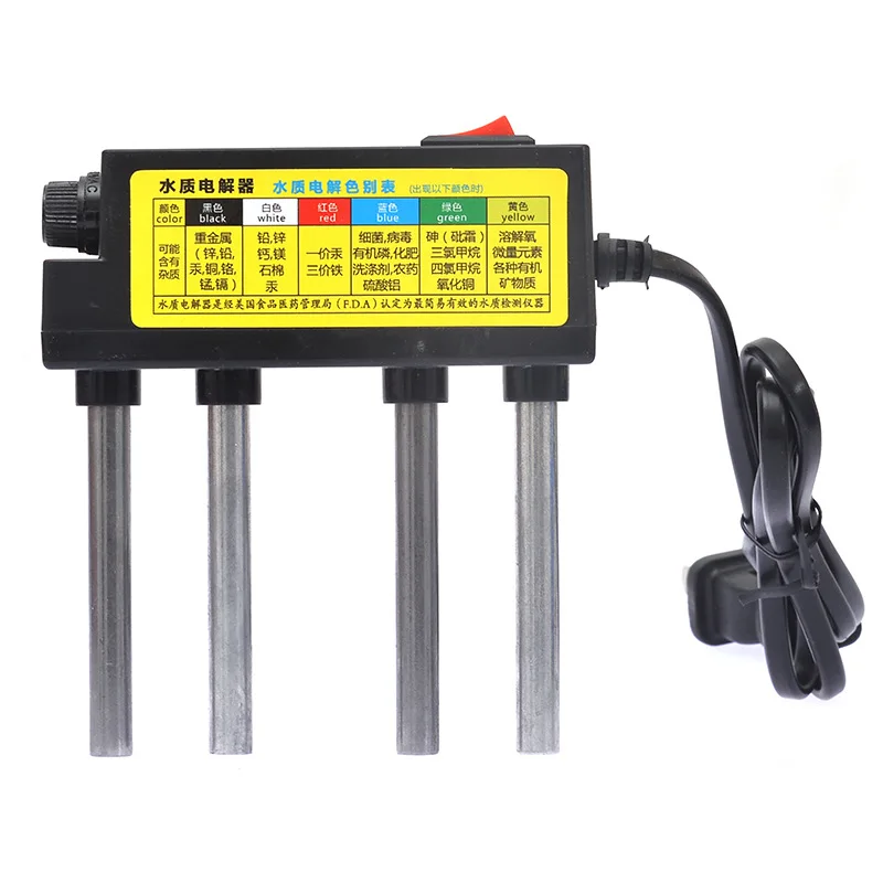 

Water Electrolyzer with Built-in Fuse US EU Plug Black Straight Type Electrolyzer