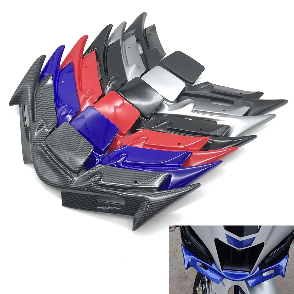

Передняя аэродинамическая обтекатель крыльев мотоцикла из углеродного волокна, защитная крышка для YAMAHA YZF R15 V4 2021-2023 2024 R15M