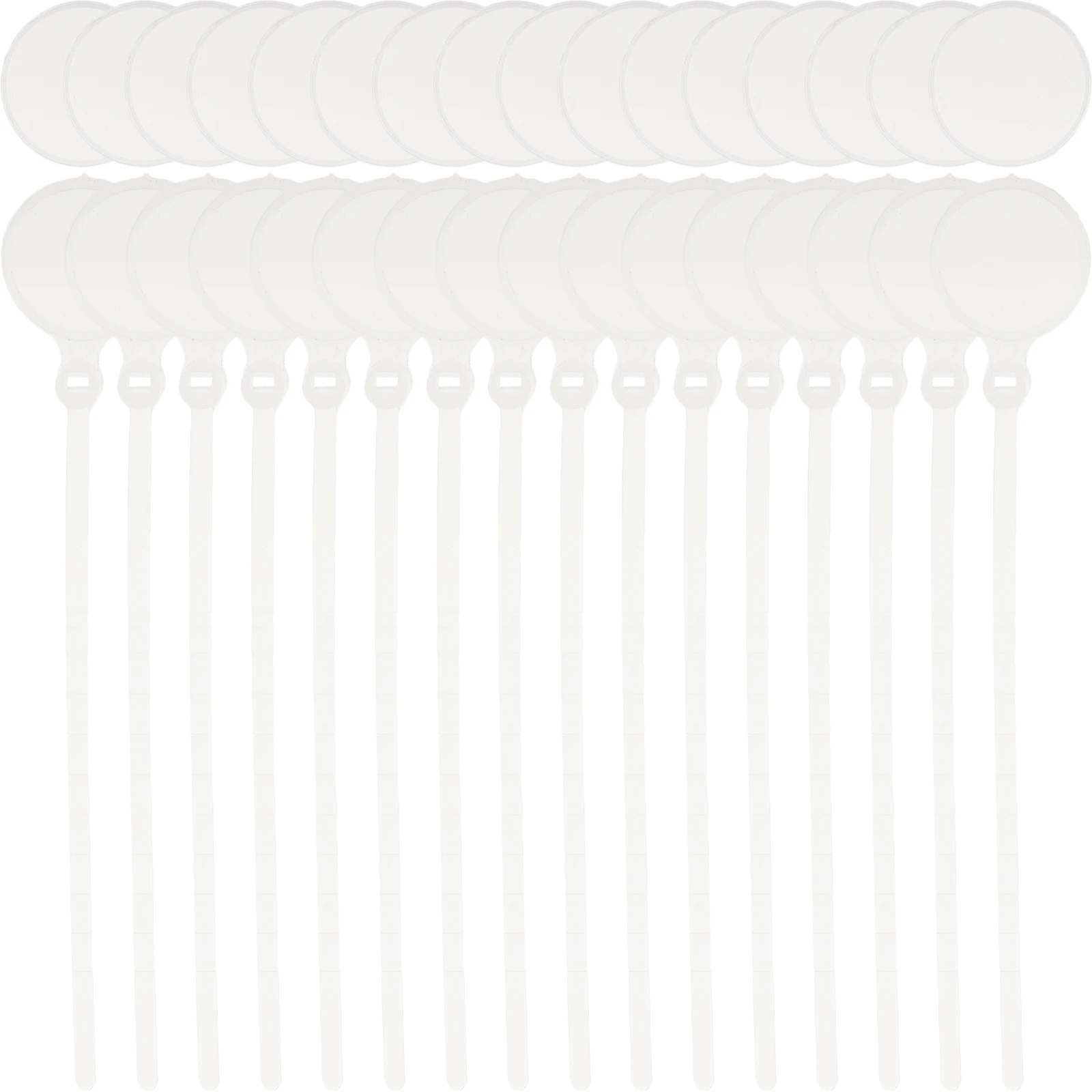 

50pcs White Plastic Chicken Tags for Legs Lightweight Durable Poultry Leg Rings Identify Ages Mark Cockerels Hens Separate