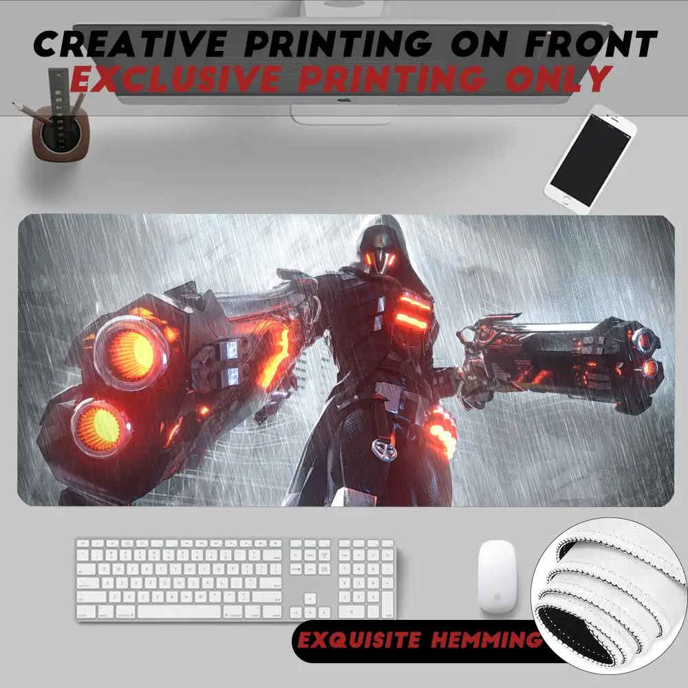 Classic first-person shooter O-Overwatch Mouse Pad Non-Slip Rubber Edge locking mousepads Game play mats for notebook PC compute