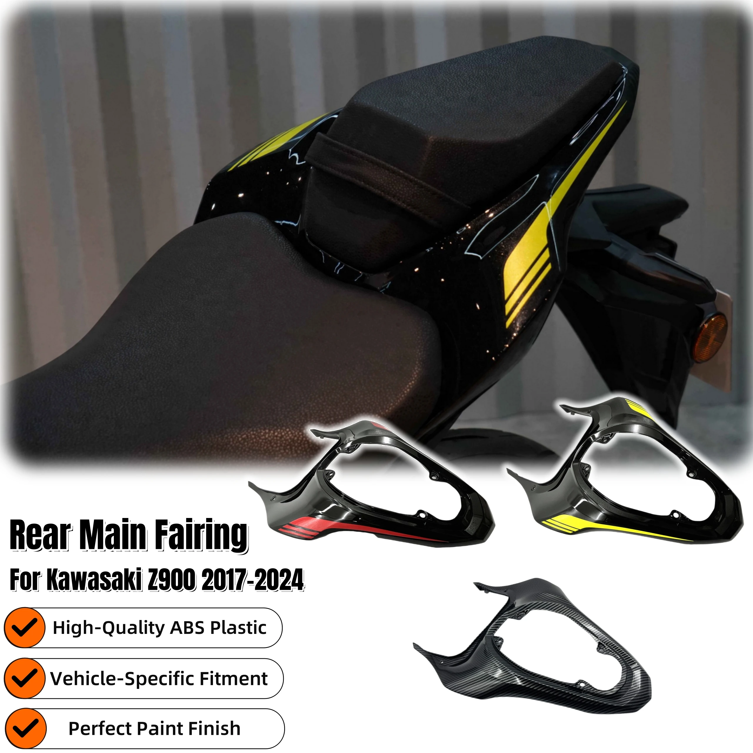 

For Kawasaki Z900 2017 2018 2019-2023 Rear Fairing Cover Tail Cowl Body Panel ABS Plastic Shell Kit Motorcycle Parts Accessories