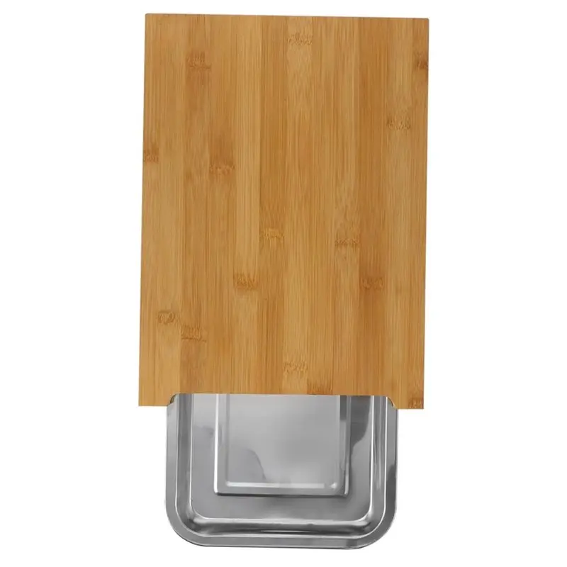 

AT29-Wood Cutting Board With Drawer Tray Household Steak Kitchen Tool For Vegetable Serving